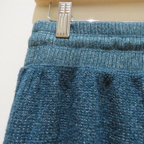 ANTHROPOLOGIE DAILY PRACTICE Mariah Harem Pants Forest Green Lounge Waffle Knit - Picture 11 of 13